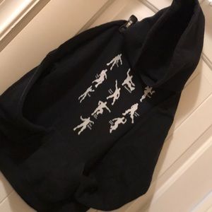 Used- Fortnite black pull-over hoodie